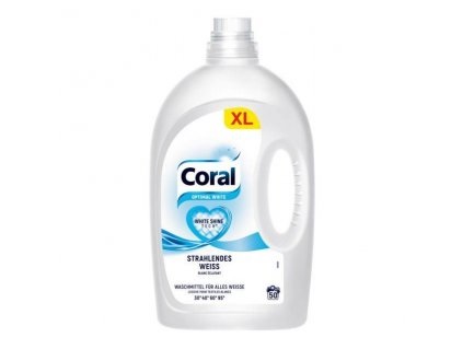 Coral Optimal White Prací gel na bílé prádlo 2,5 l, 50 dávek